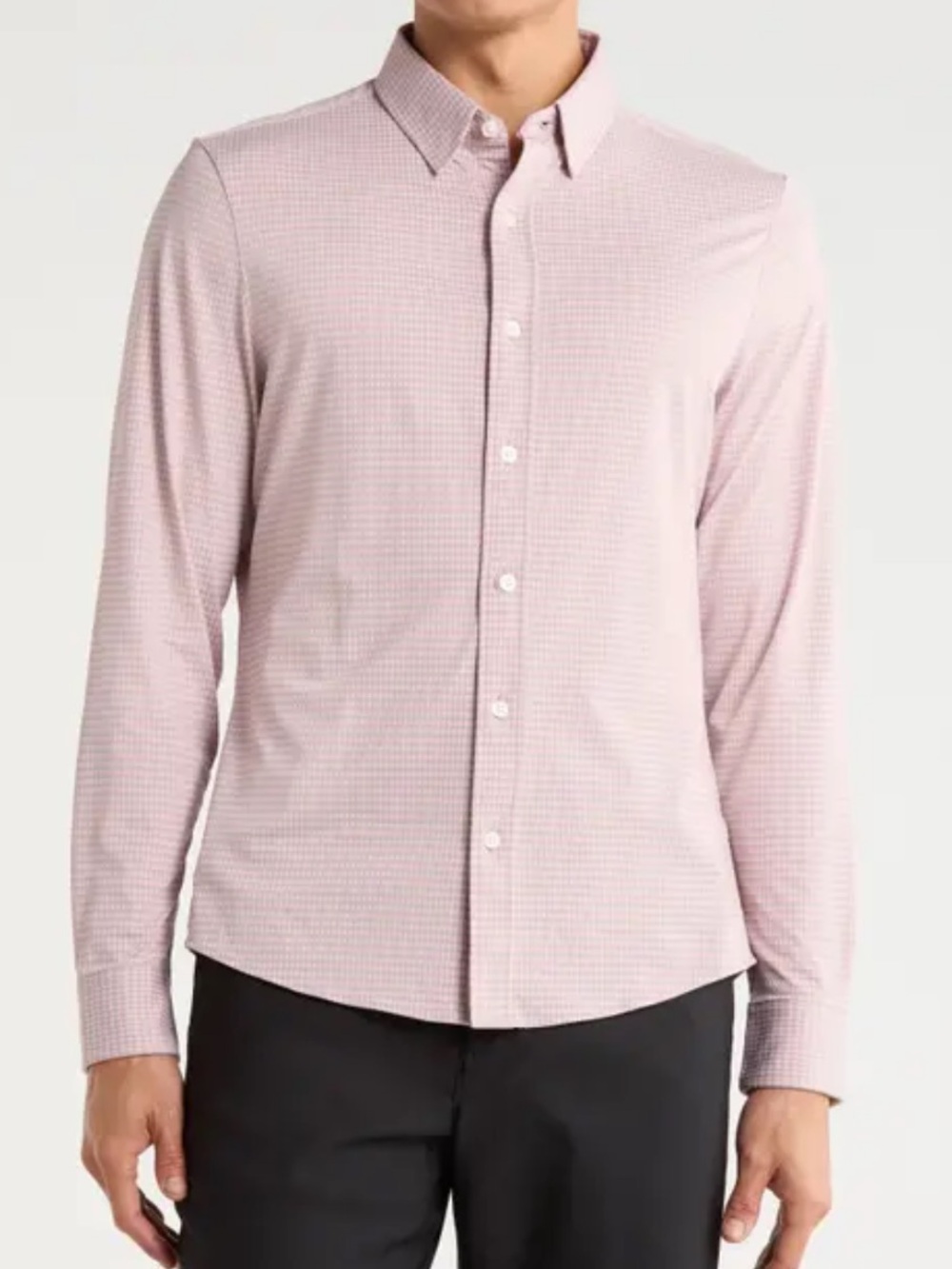 Rhone Athletic Men's Button-Down Shirt in Red